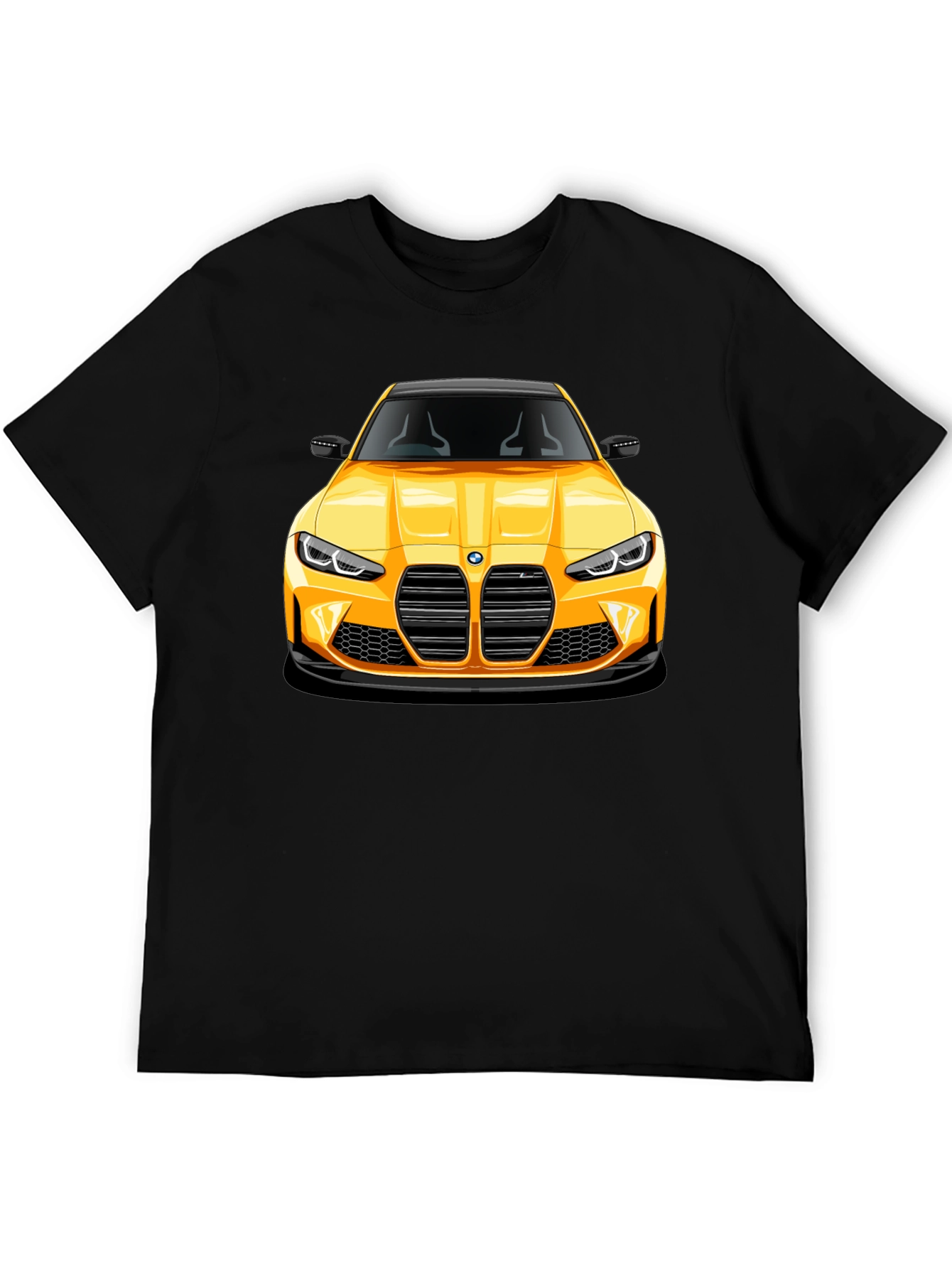 Yellow Sports Car Graphic Tee