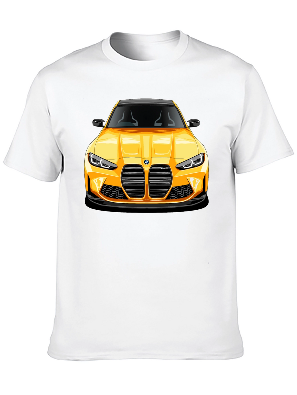 Yellow Sports Car Graphic Tee