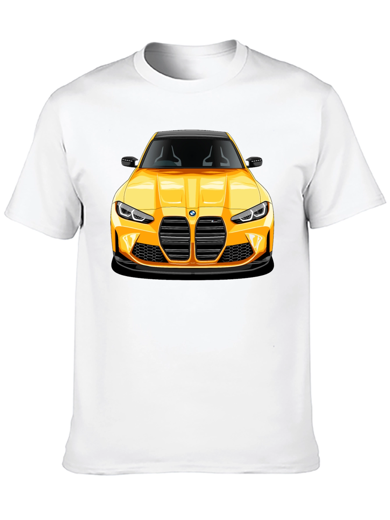 Yellow Sports Car Graphic Tee