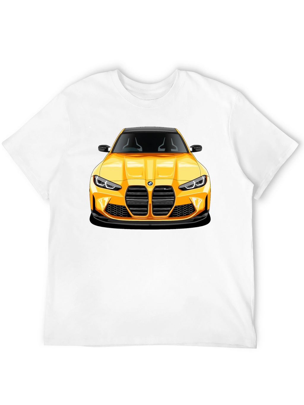 Yellow Sports Car Graphic Tee