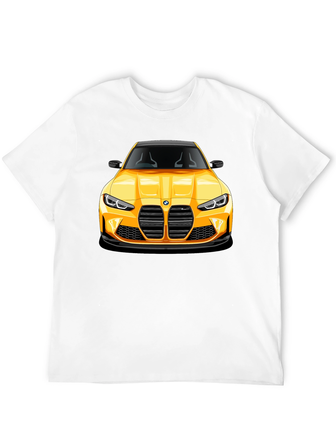 Yellow Sports Car Graphic Tee