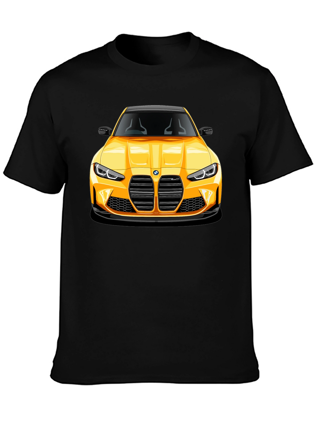 Yellow Sports Car Graphic Tee