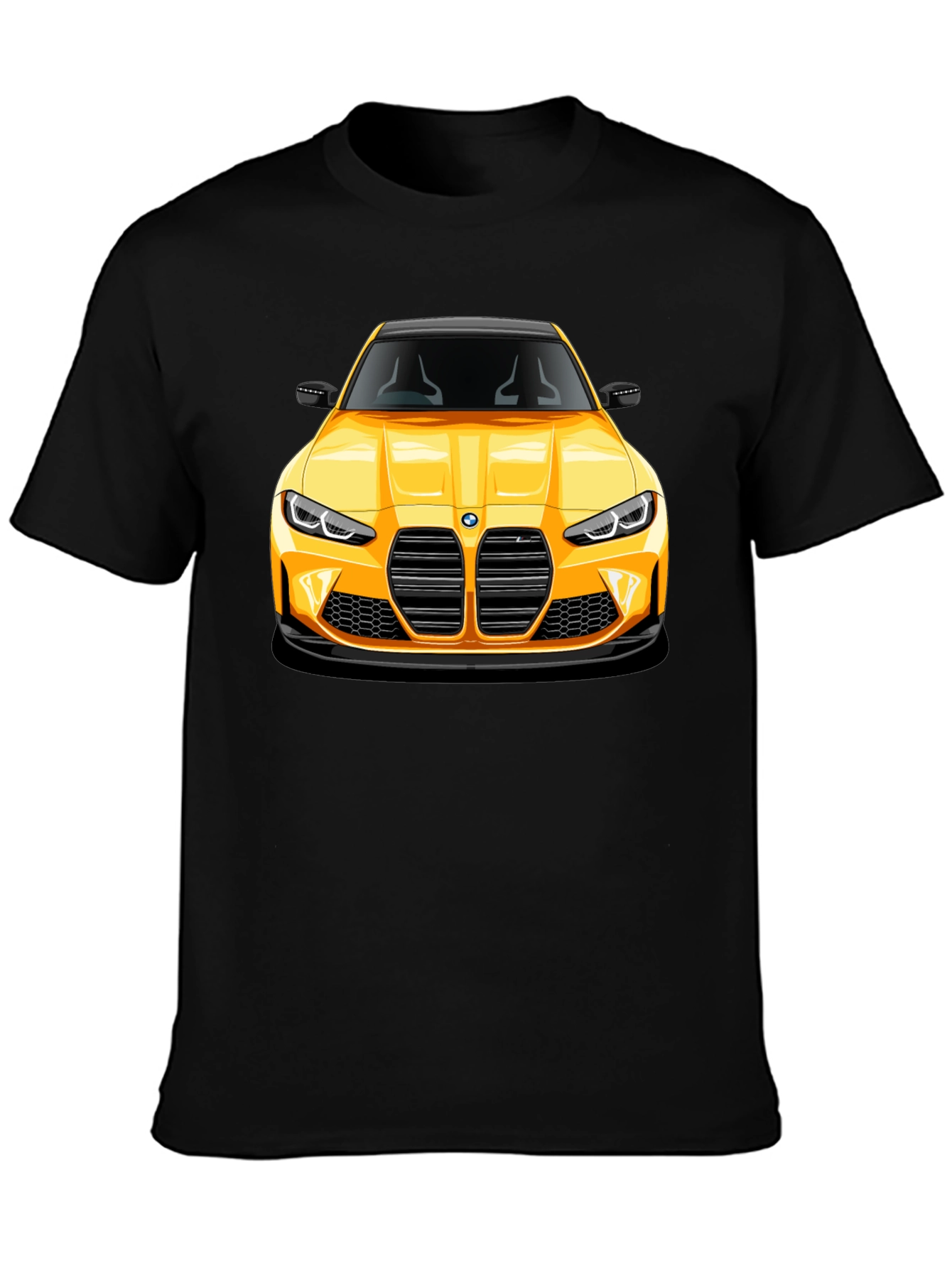 Yellow Sports Car Graphic Tee