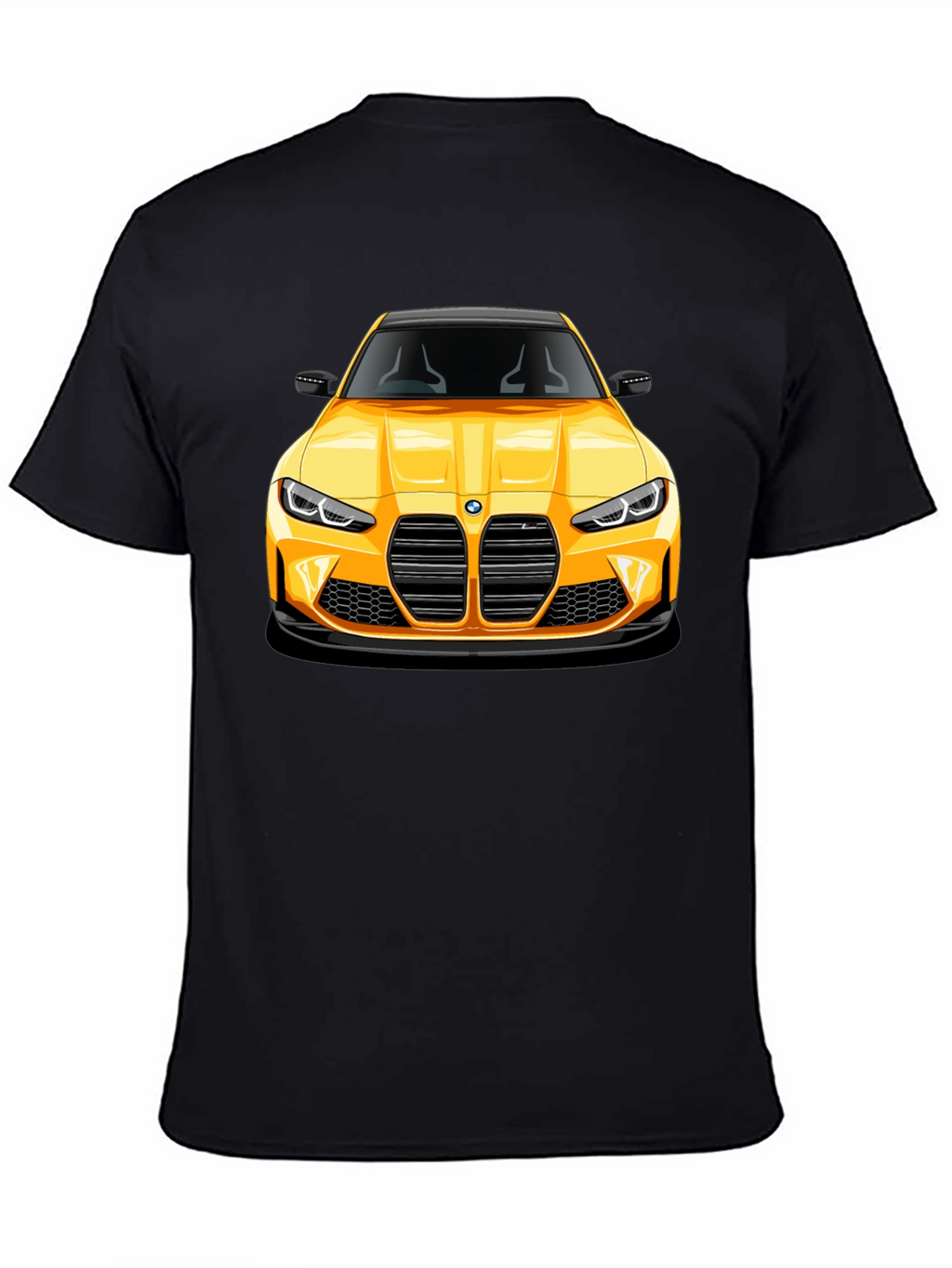 Yellow Sports Car Graphic Tee