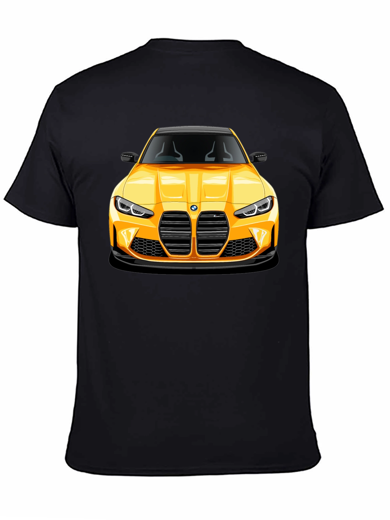 Yellow Sports Car Graphic Tee