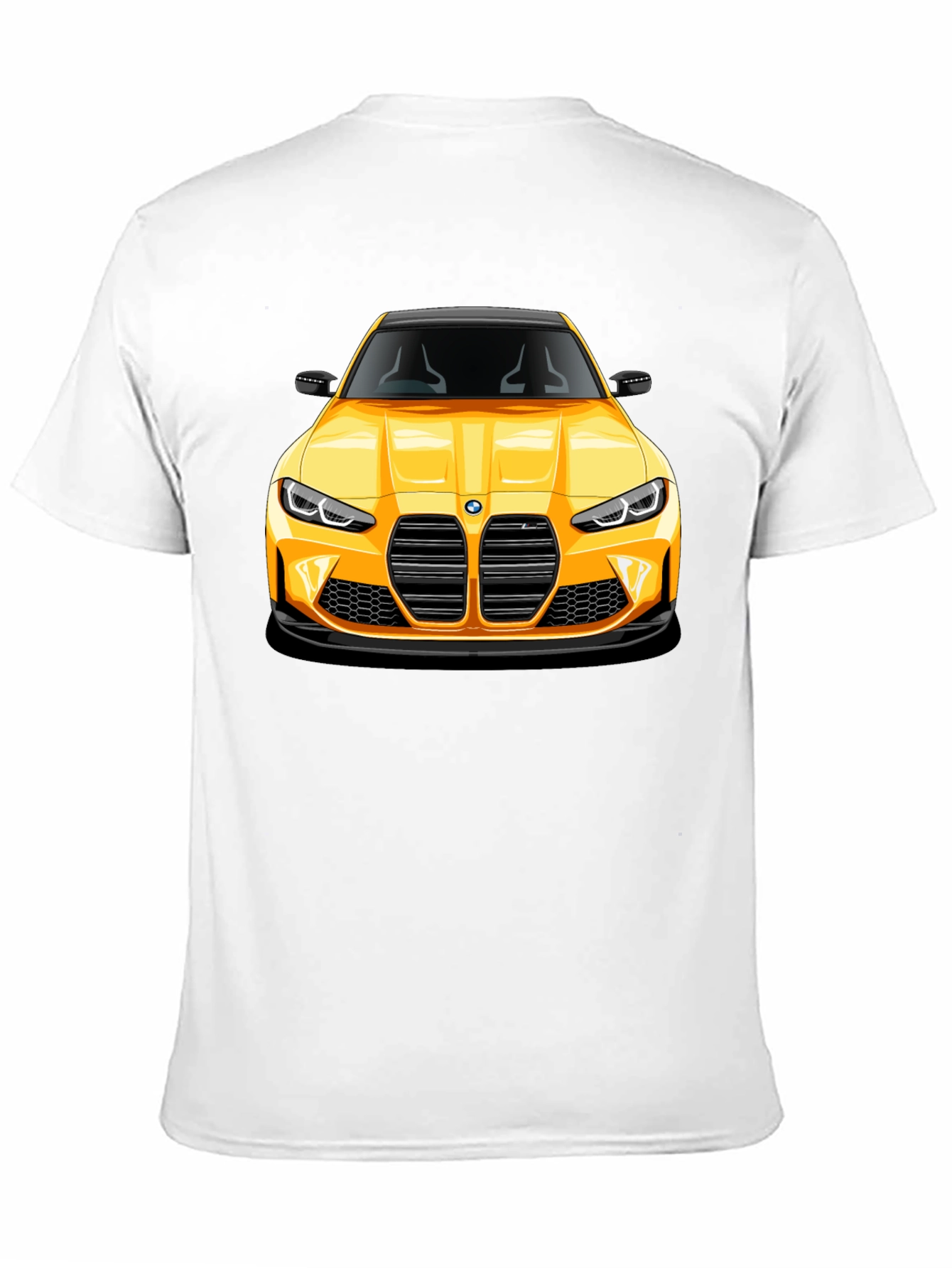Yellow Sports Car Graphic Tee