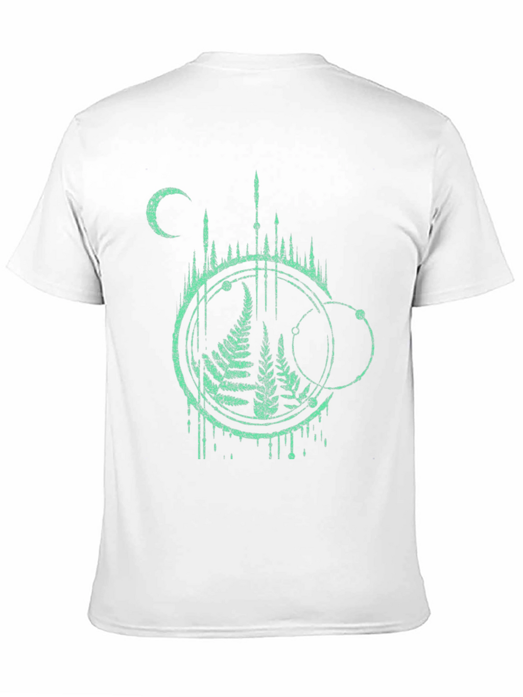 Nature Graphic Tee - Fern and Moon Design