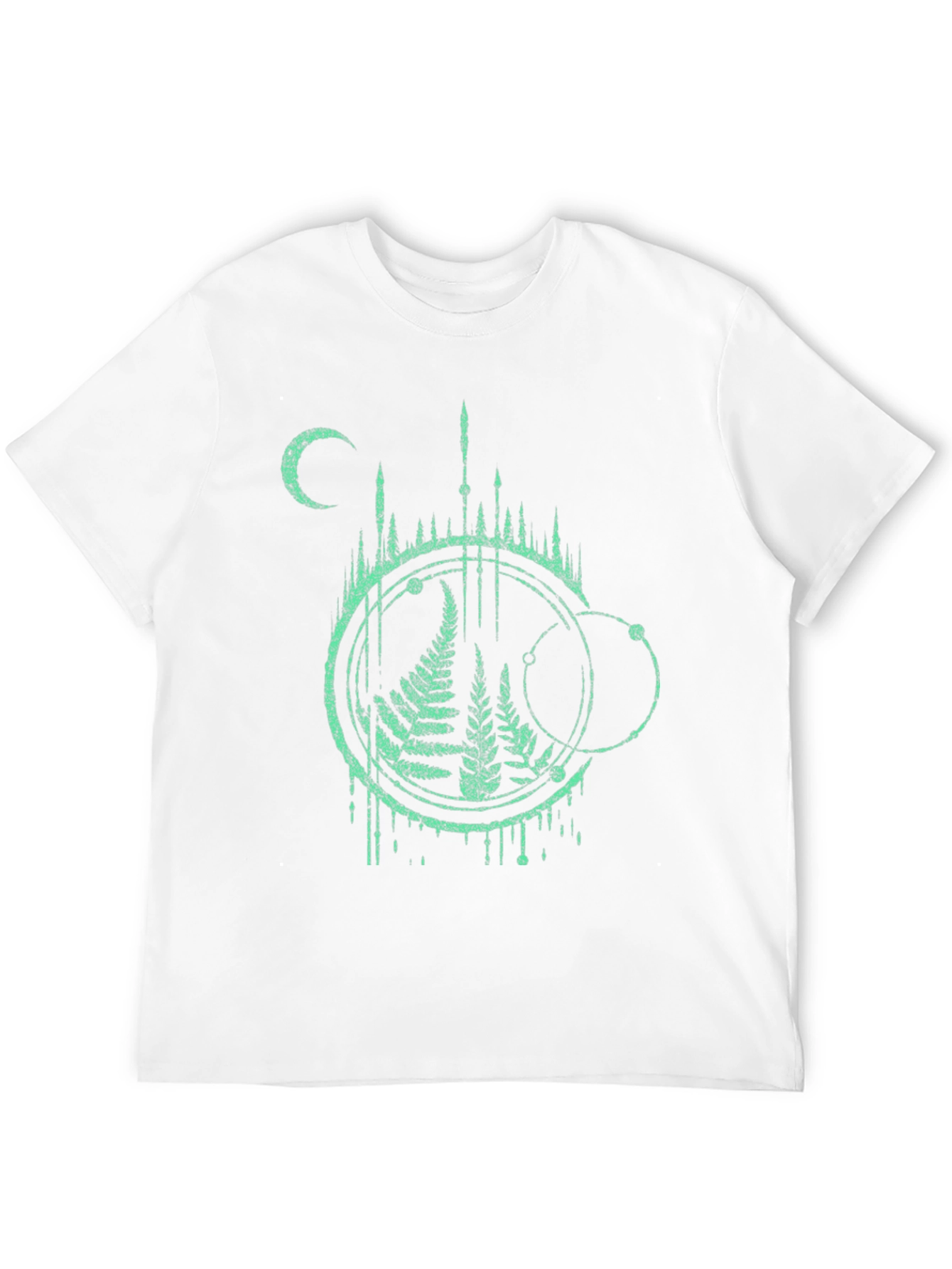 Nature Graphic Tee - Fern and Moon Design