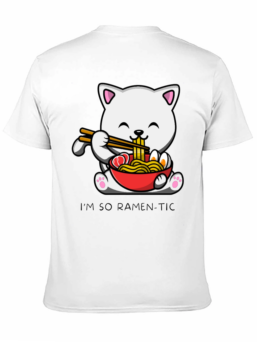 Ramen Cat T-Shirt - Im So Ramen-Tic Graphic Tee