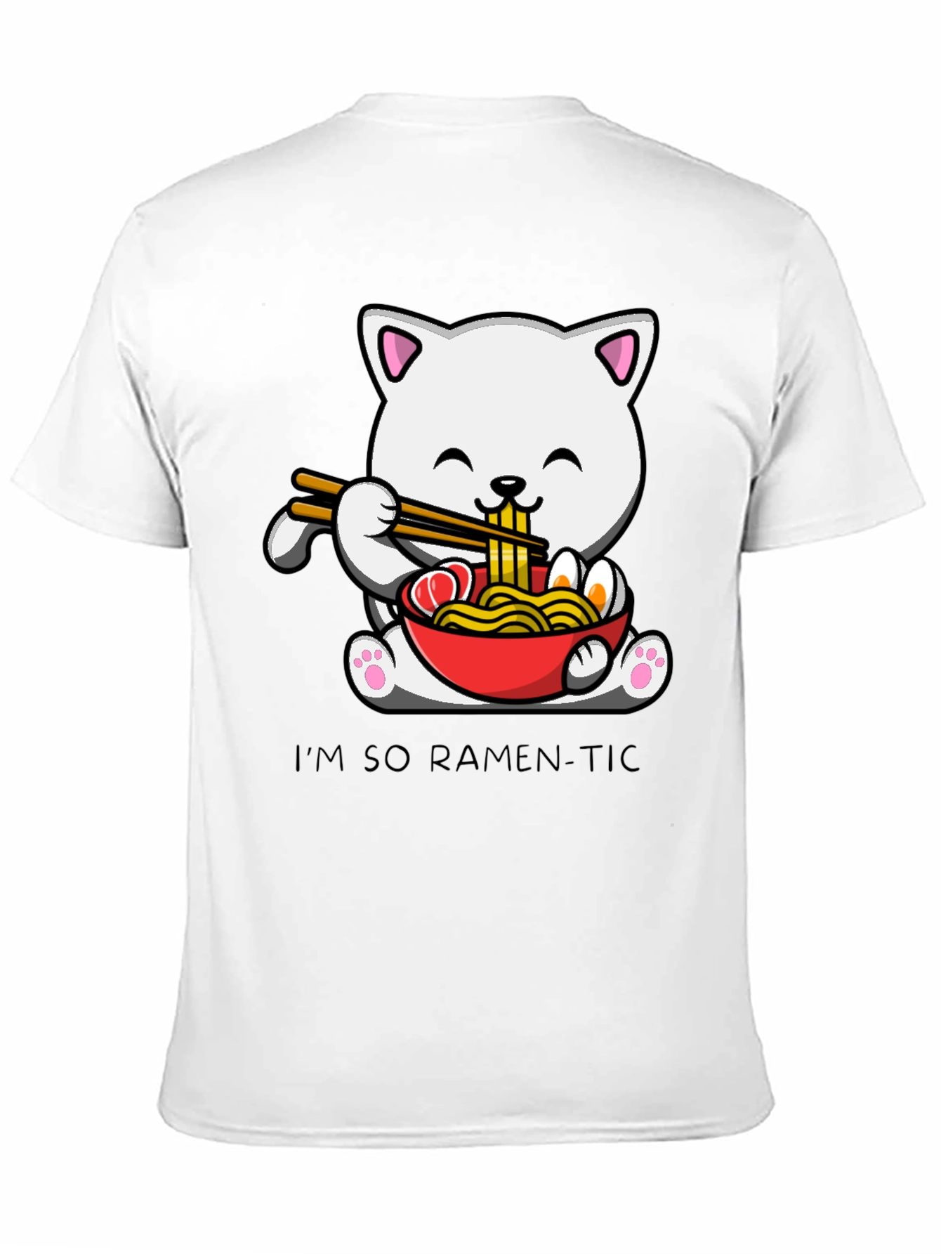 Ramen Cat T-Shirt - Im So Ramen-Tic Graphic Tee