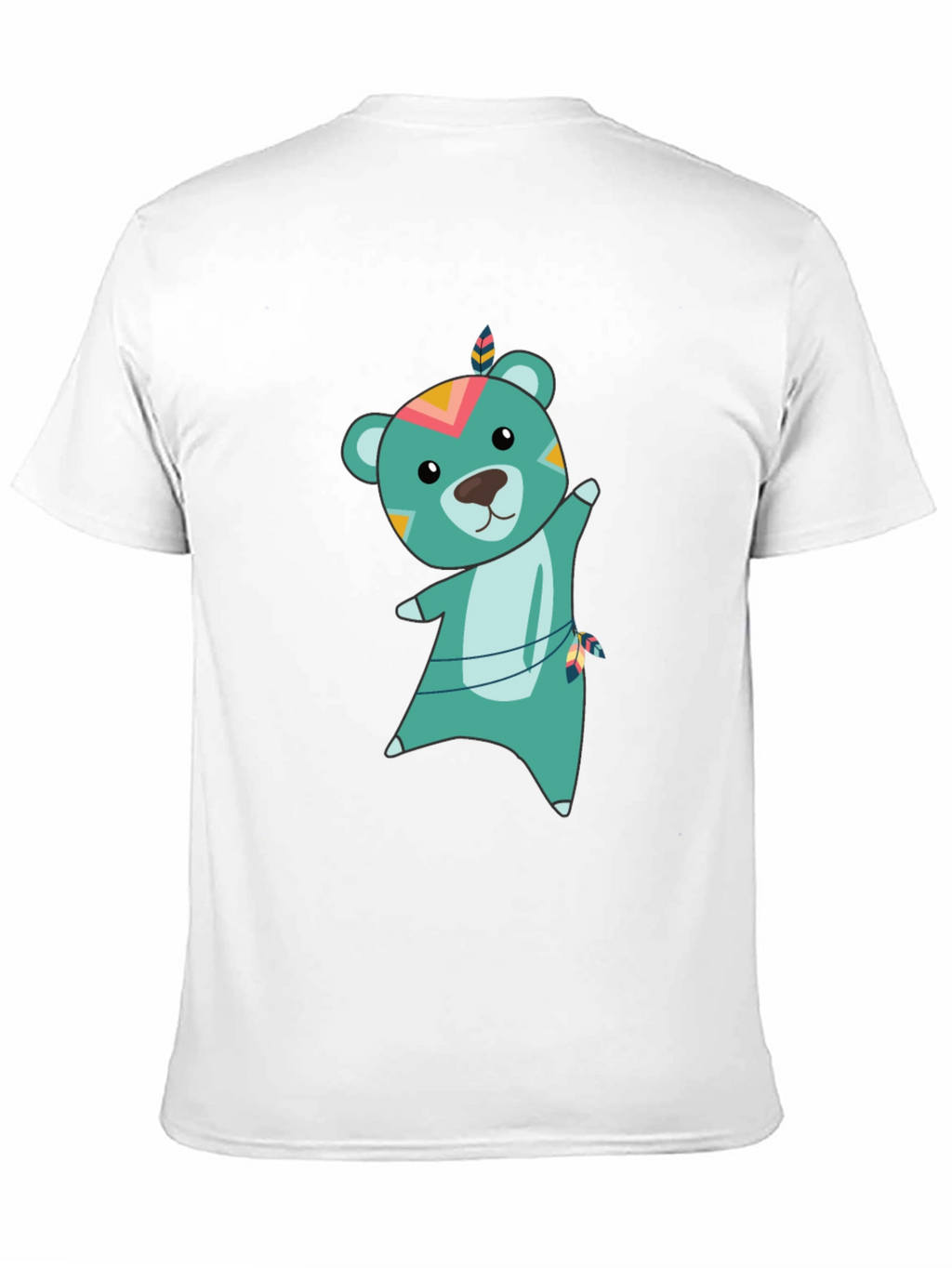 Cute Cartoon Bear Graphic Tee - Unisex