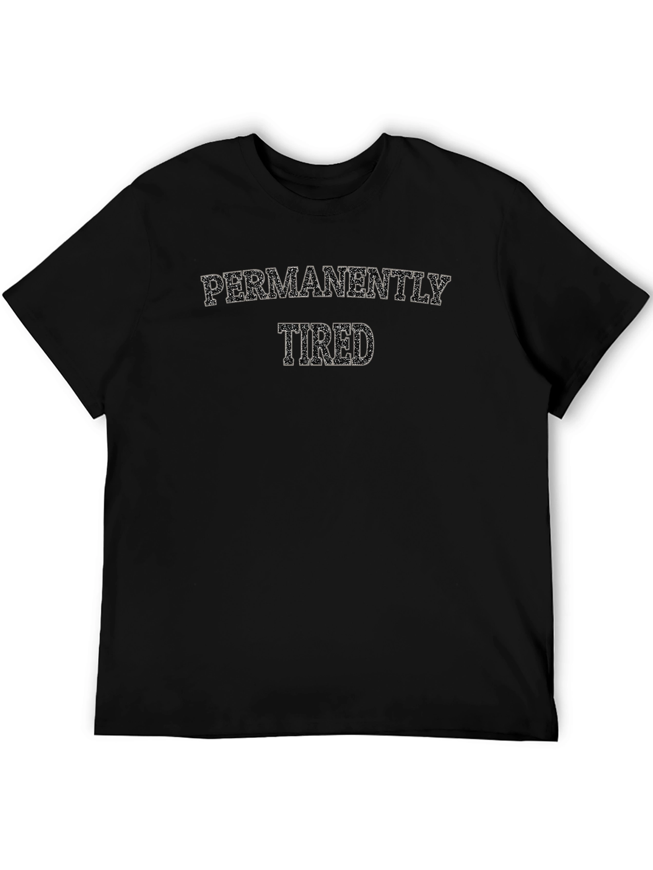 Permanently Tired Graphic Tee - Black