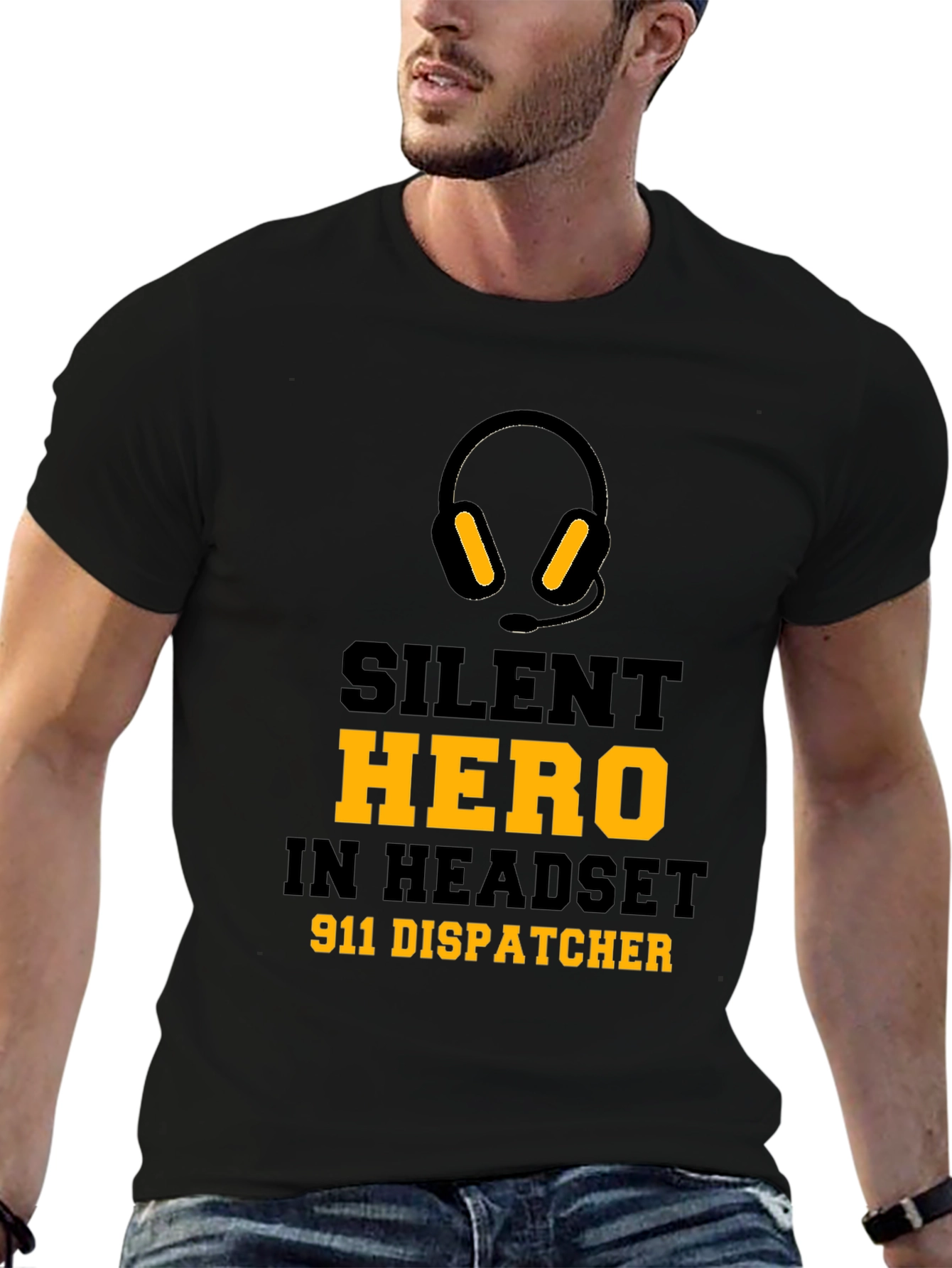 Silent Hero 911 Dispatcher Graphic T-Shirt