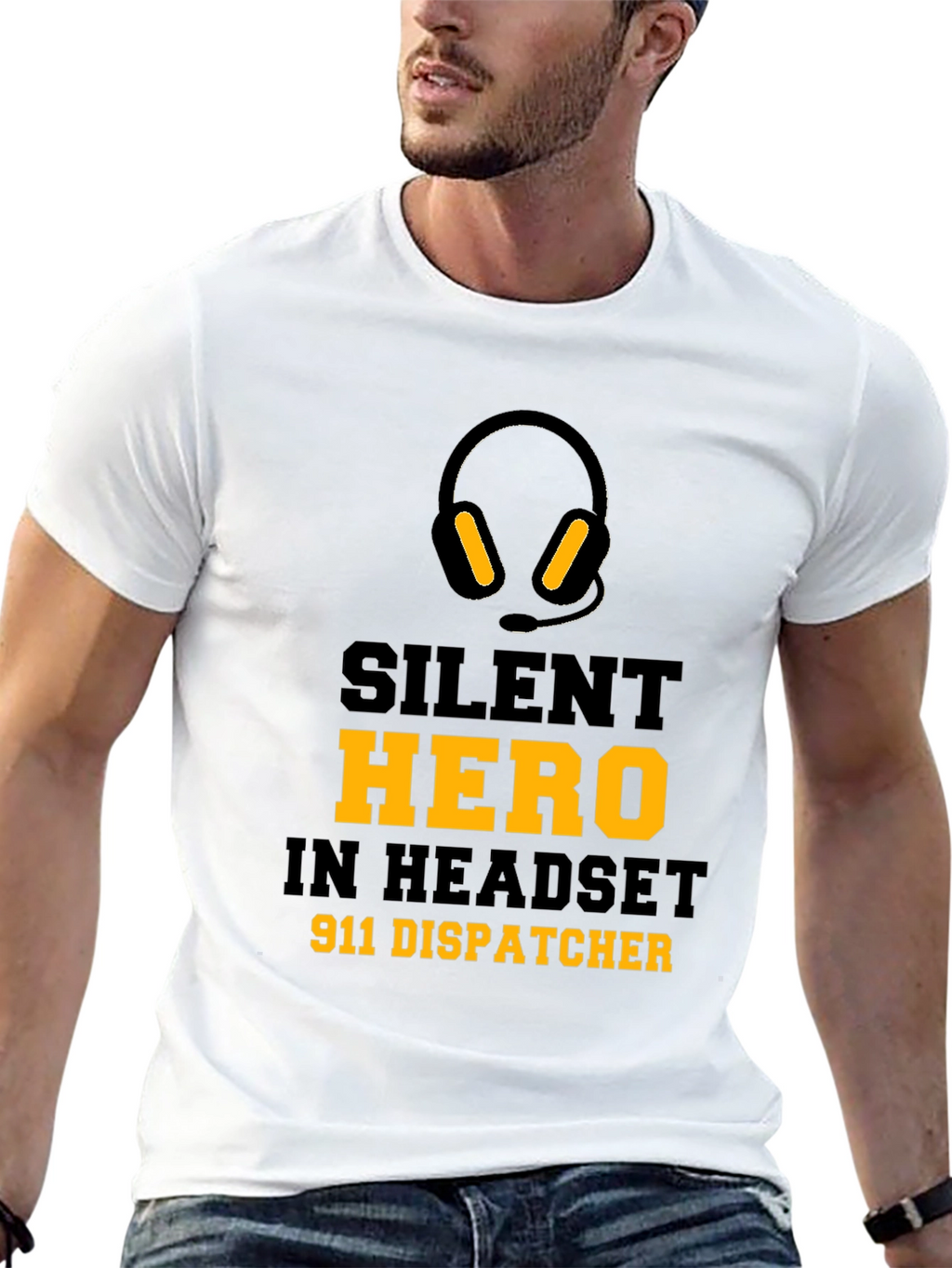 Silent Hero 911 Dispatcher Graphic T-Shirt