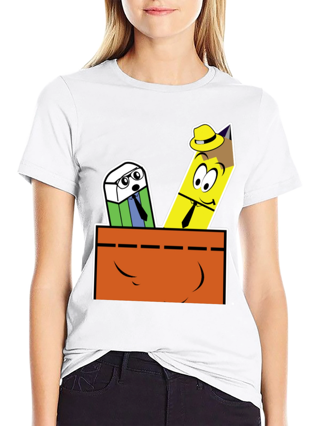 Cartoon Stationery T-Shirt