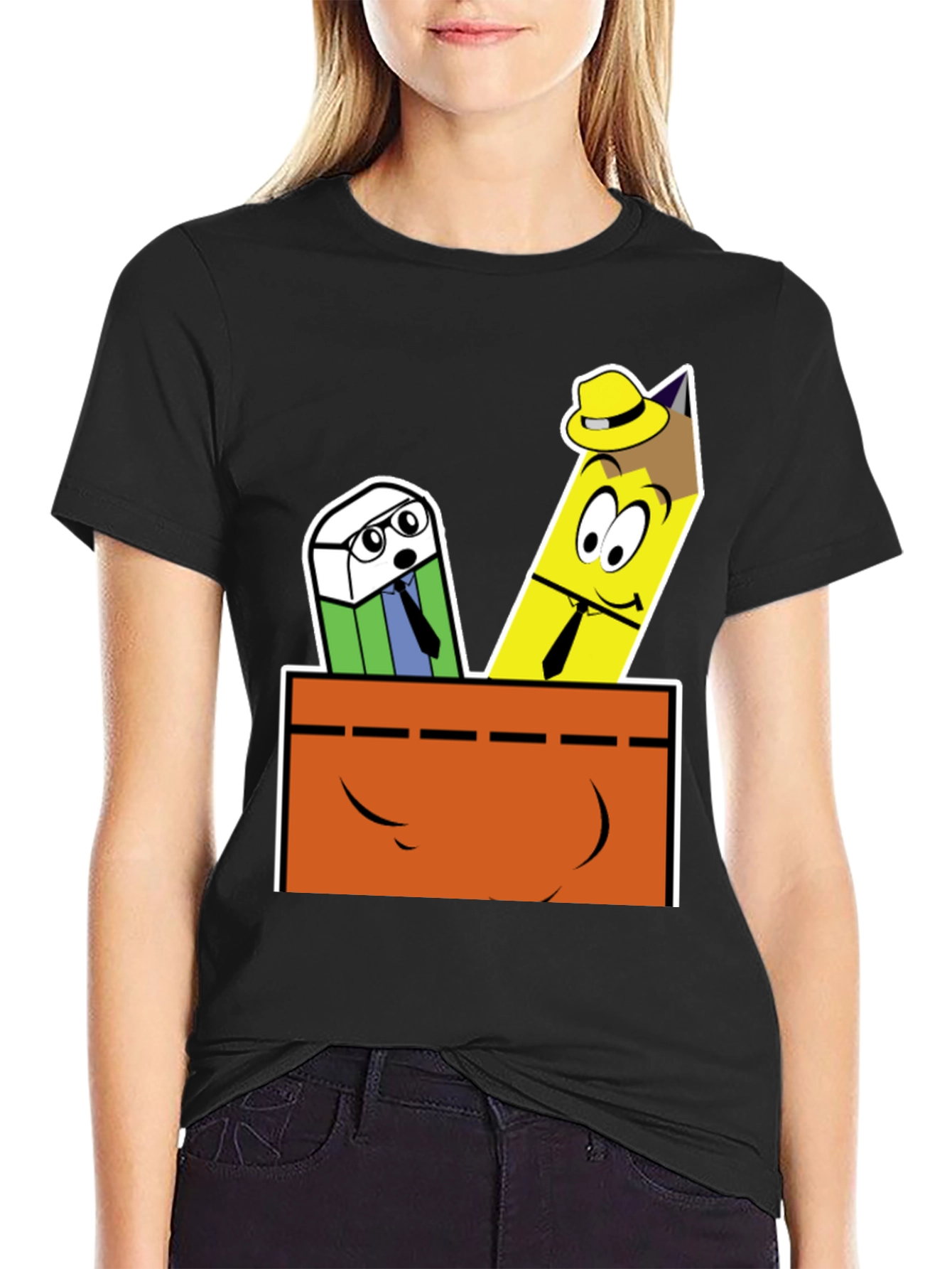 Cartoon Stationery T-Shirt