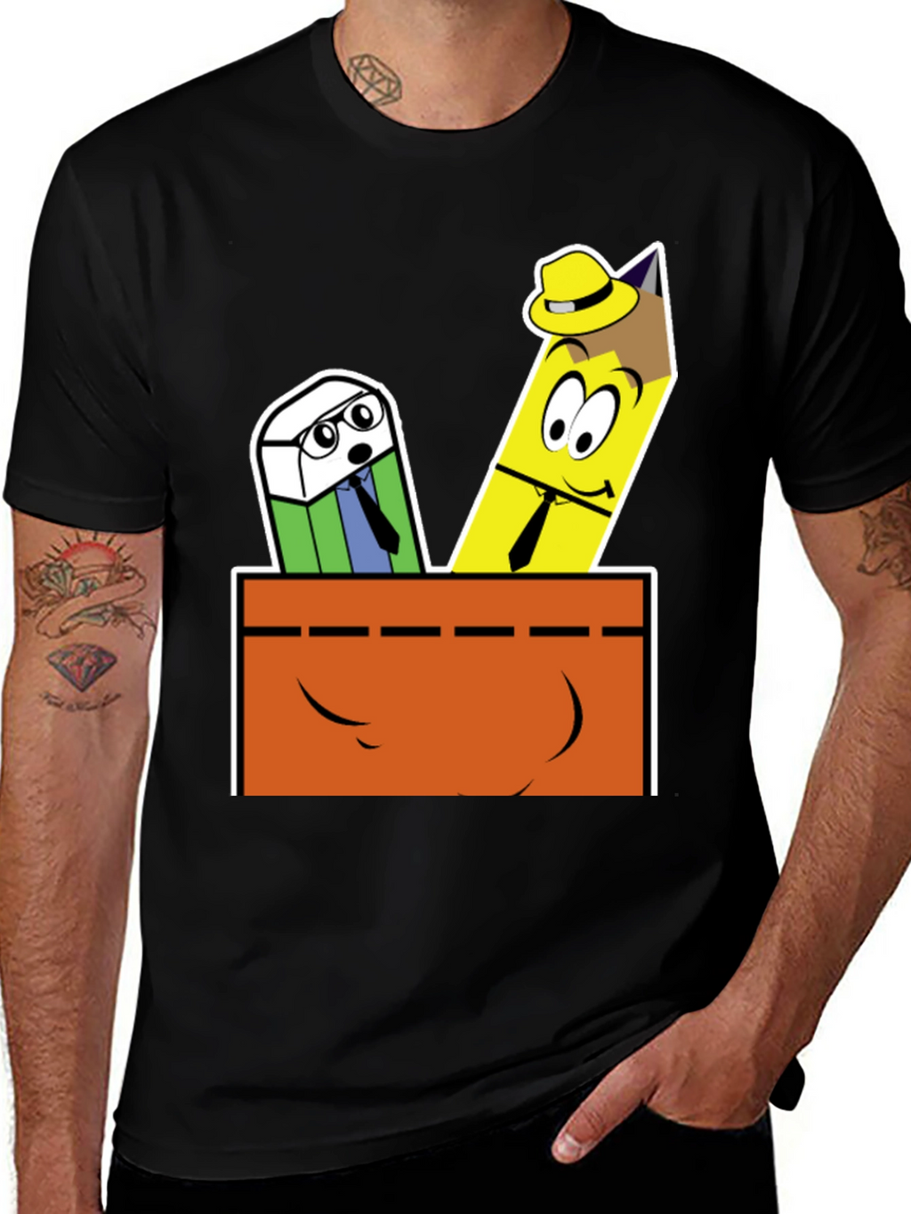Cartoon Stationery T-Shirt