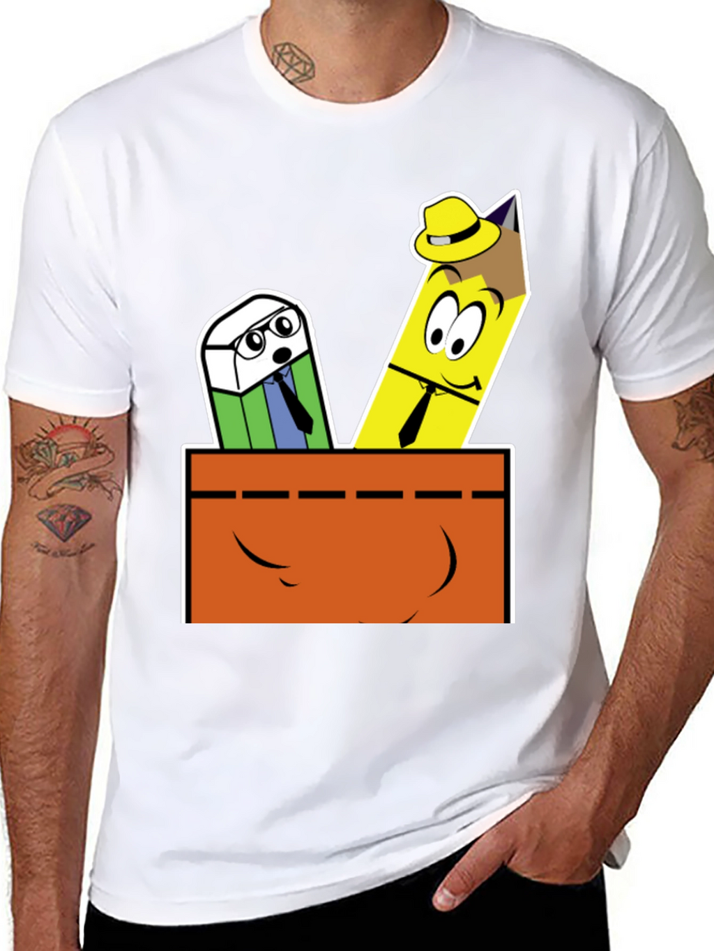 Cartoon Stationery T-Shirt