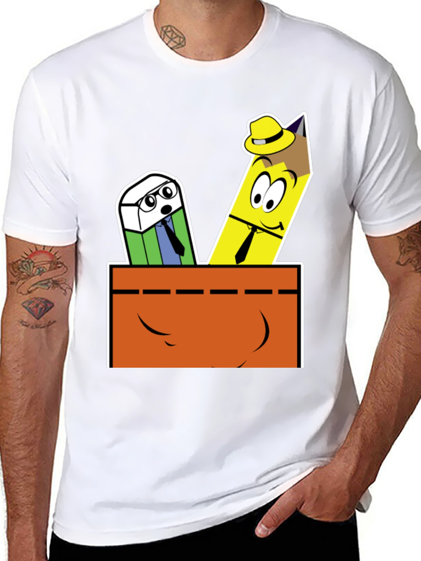 Cartoon Stationery T-Shirt