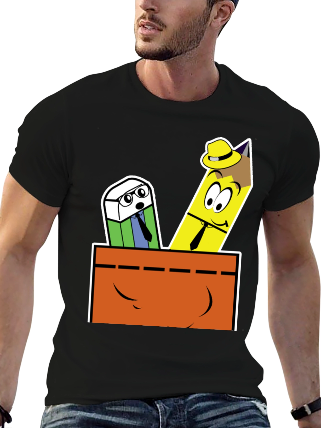 Cartoon Stationery T-Shirt