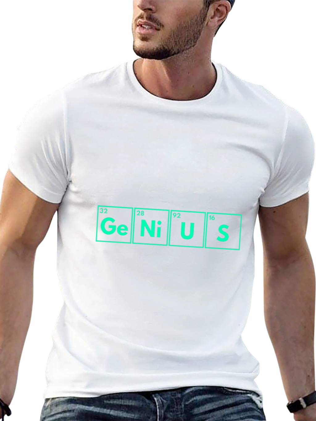 Genius Periodic Table Black T-Shirt