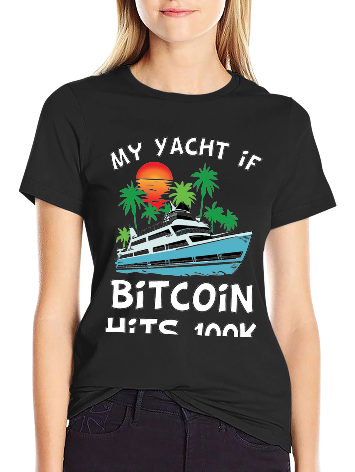 Bitcoin Yacht T-Shirt - Crypto HODL Tee