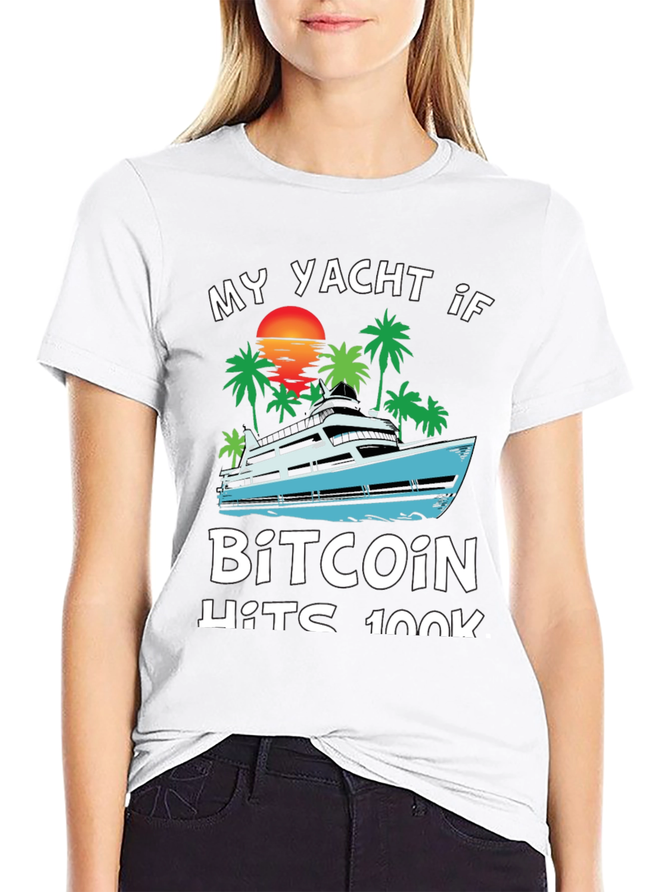 Bitcoin Yacht T-Shirt - Crypto HODL Tee
