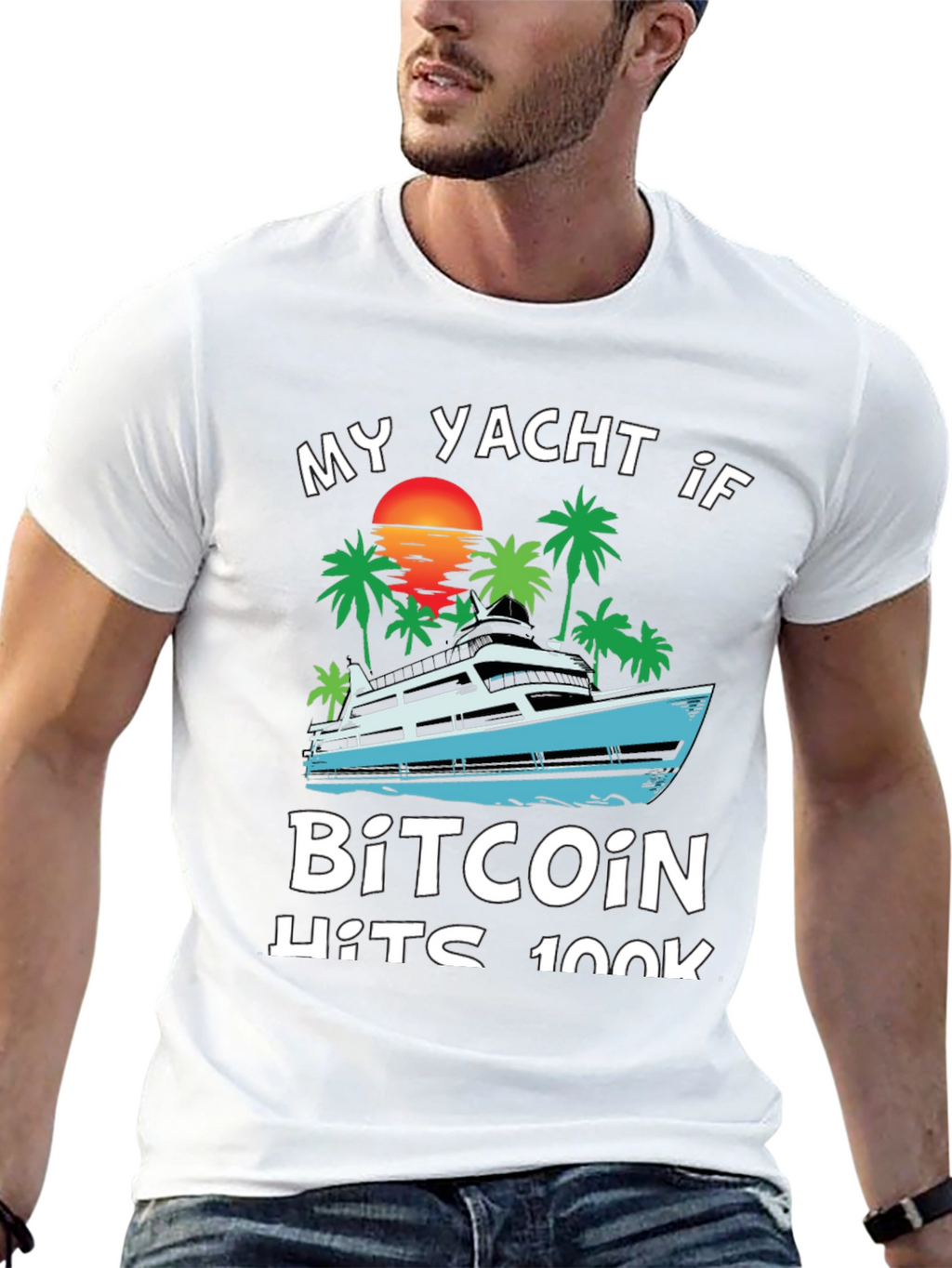 Bitcoin Yacht T-Shirt - Crypto HODL Tee