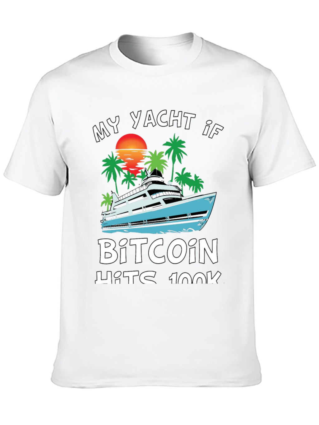 Bitcoin Yacht T-Shirt - Crypto HODL Tee