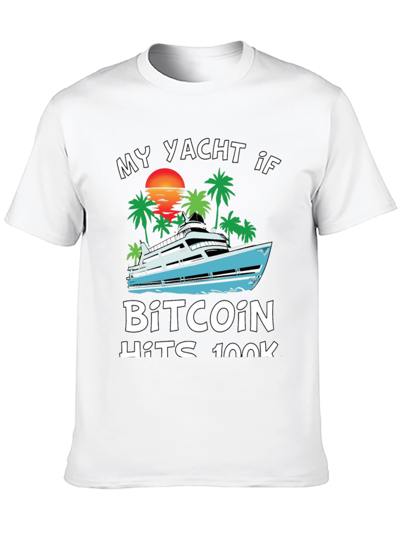 Bitcoin Yacht T-Shirt - Crypto HODL Tee