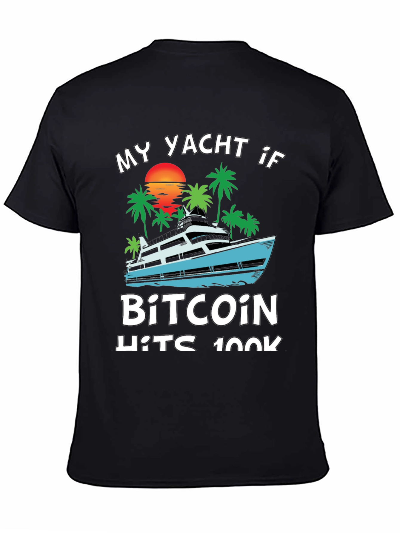 Bitcoin Yacht T-Shirt - Crypto HODL Tee