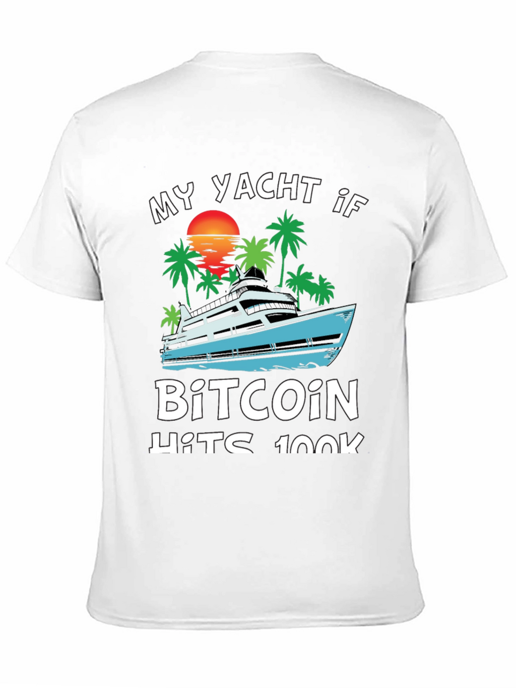Bitcoin Yacht T-Shirt - Crypto HODL Tee