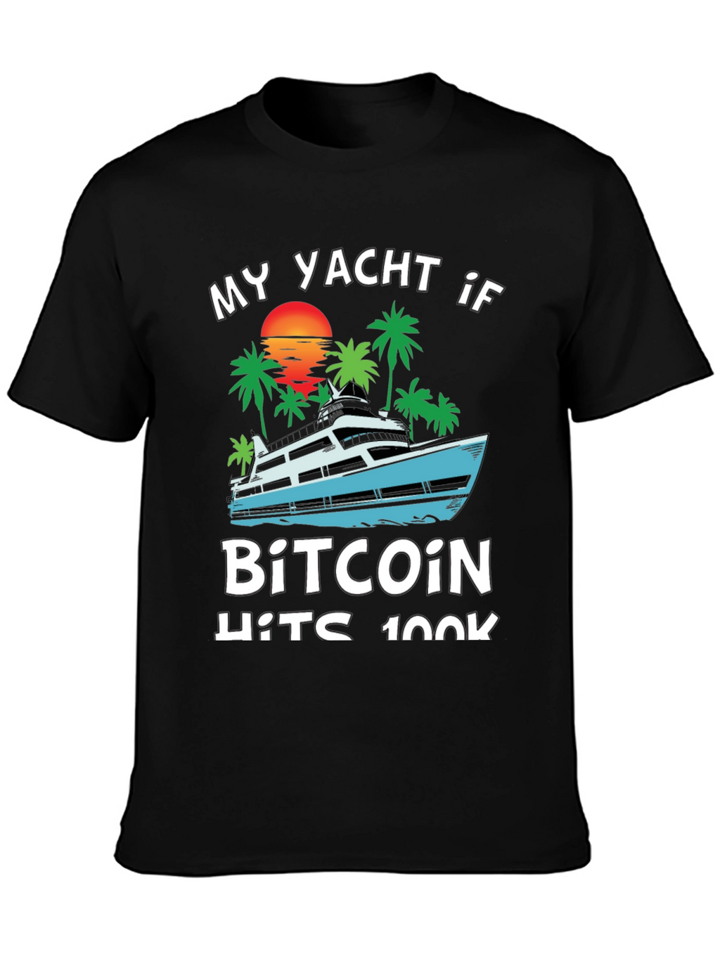 Bitcoin Yacht T-Shirt - Crypto HODL Tee