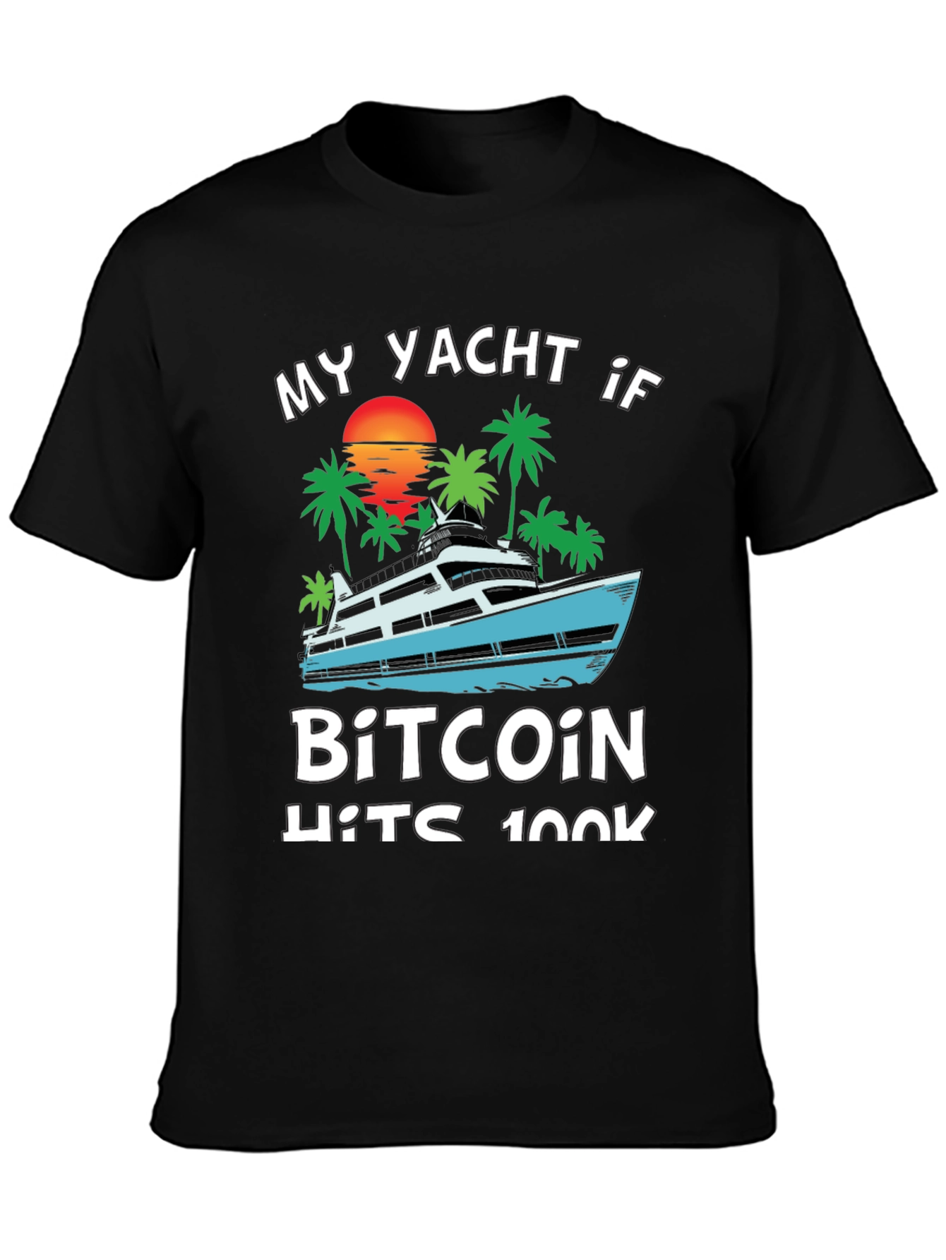 Bitcoin Yacht T-Shirt - Crypto HODL Tee