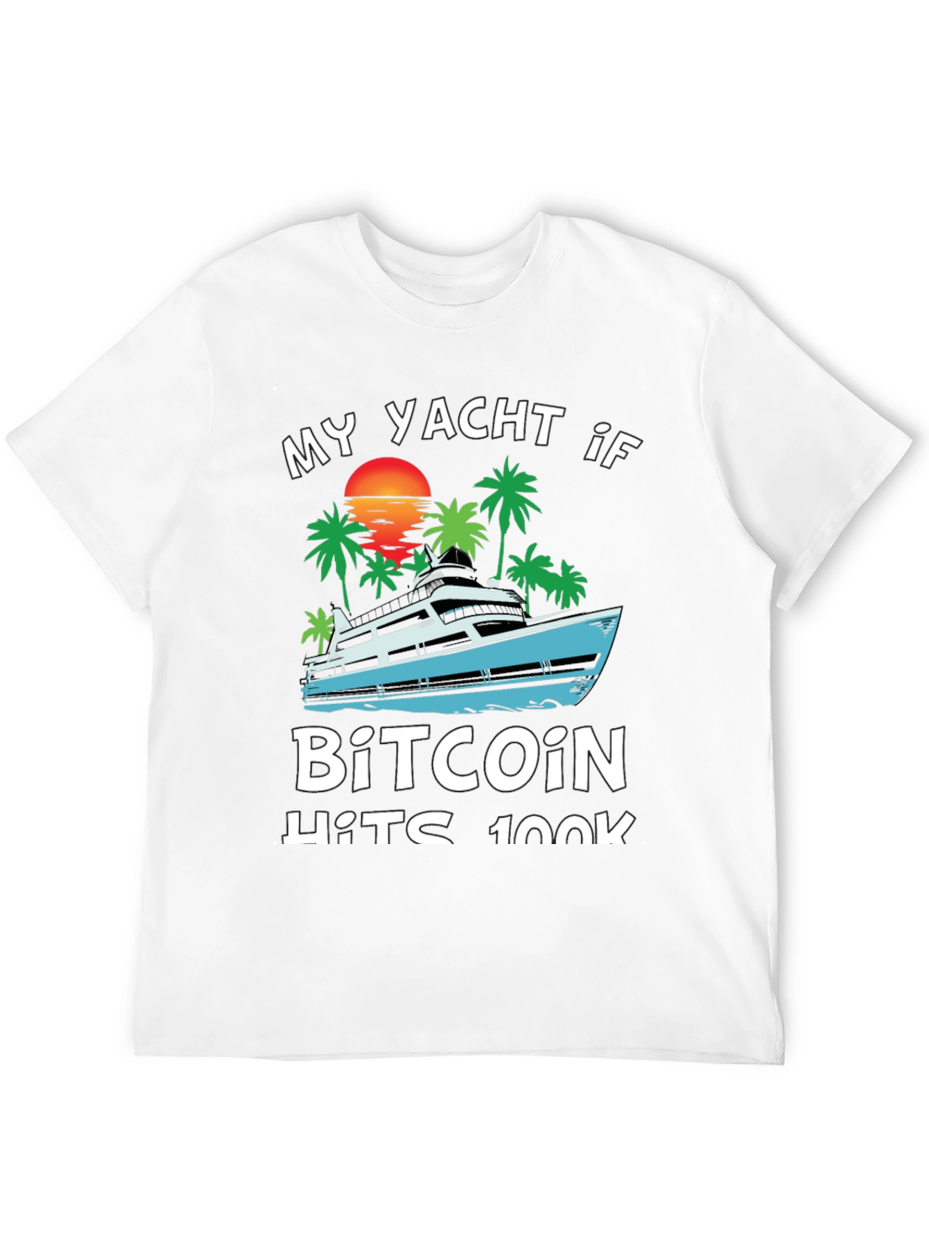 Bitcoin Yacht T-Shirt - Crypto HODL Tee