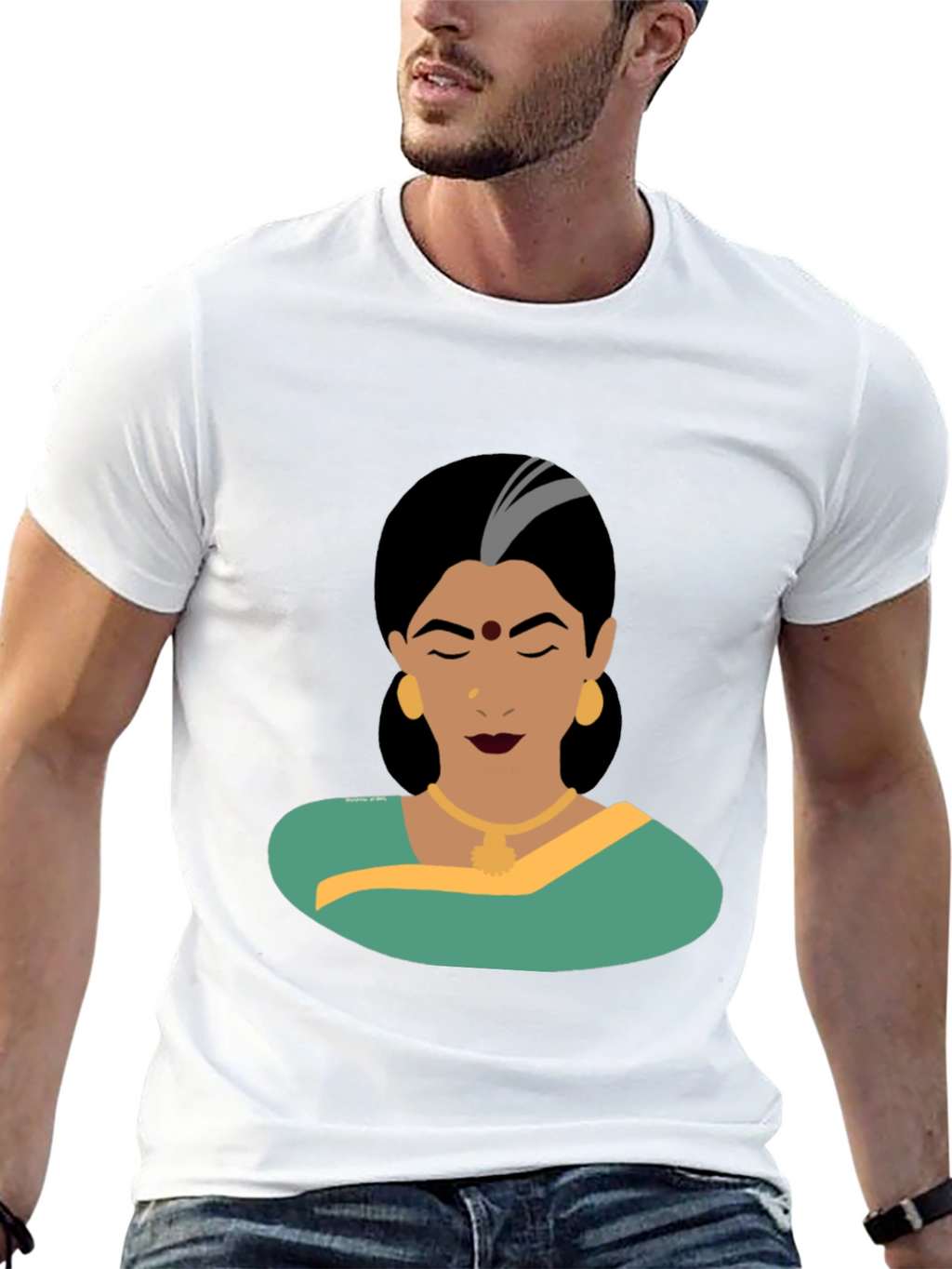 Elegant Woman Graphic Tee - Classic Style