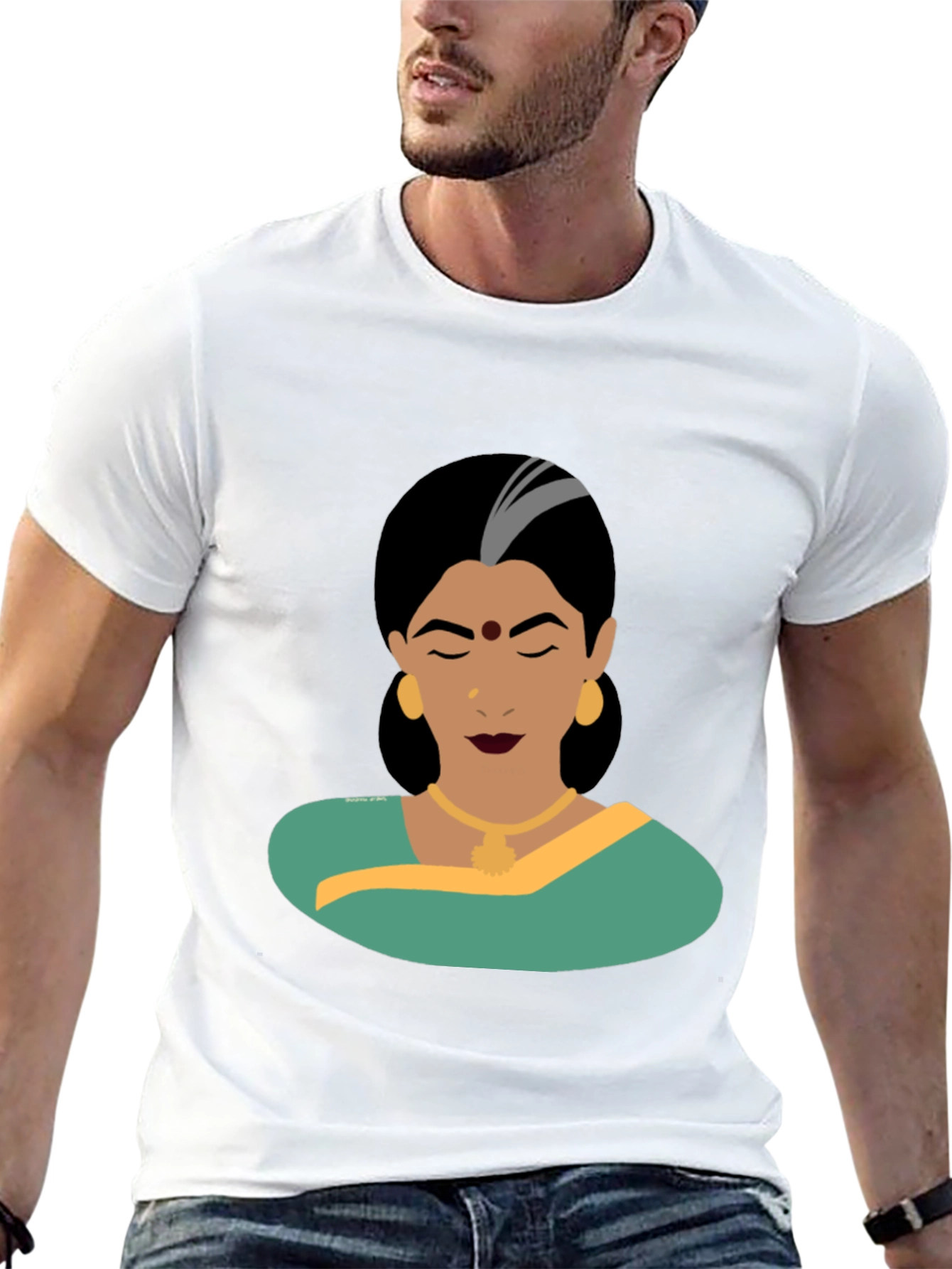 Elegant Woman Graphic Tee - Classic Style