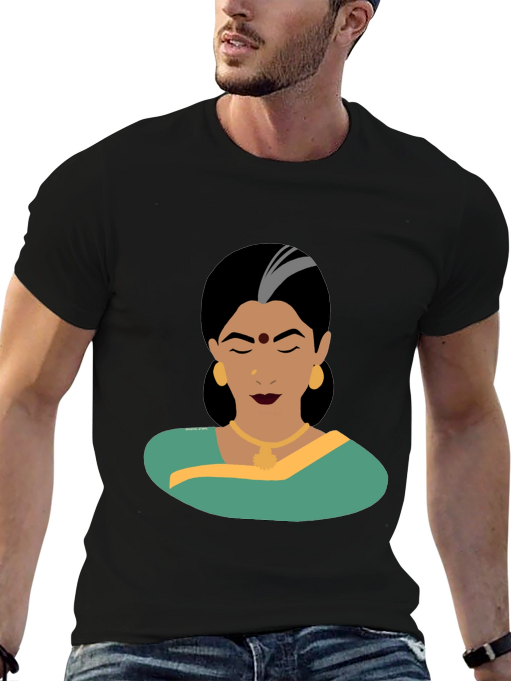 Elegant Woman Graphic Tee - Classic Style