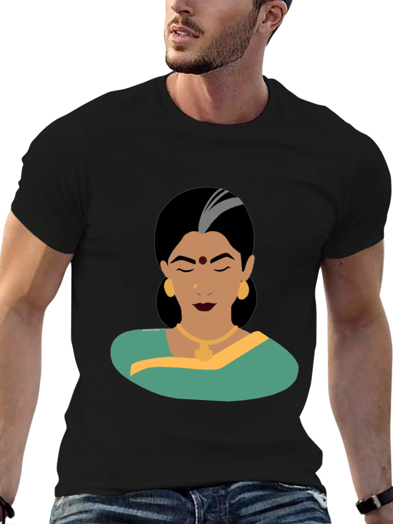 Elegant Woman Graphic Tee - Classic Style