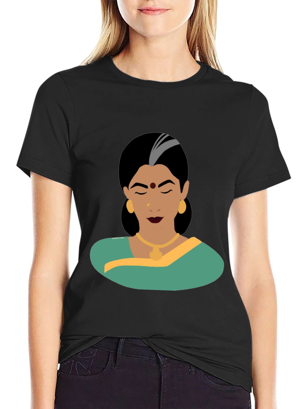 Elegant Woman Graphic Tee - Classic Style
