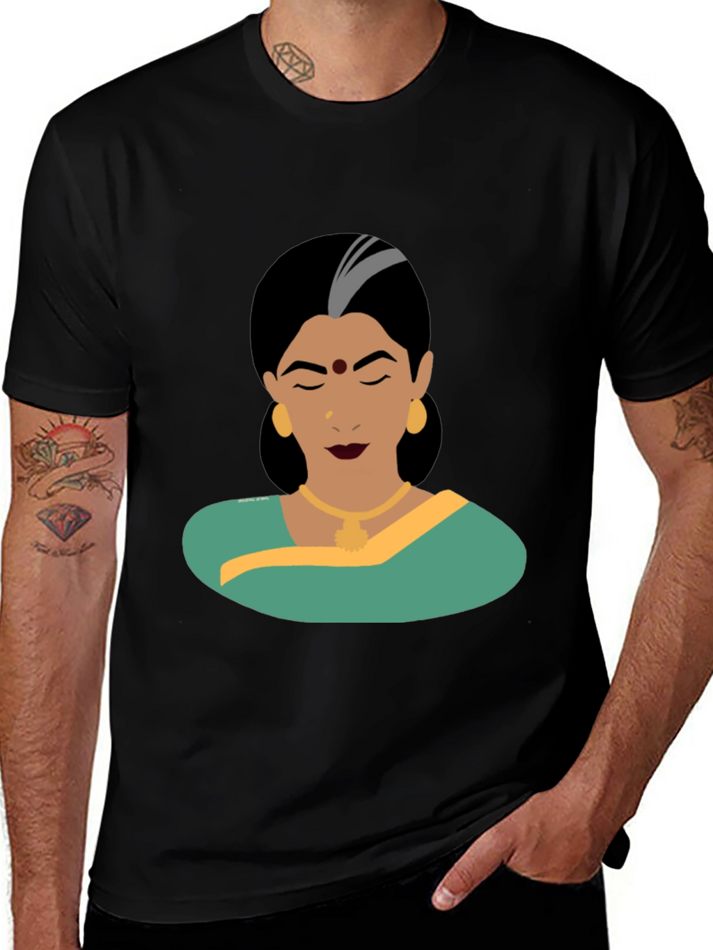 Elegant Woman Graphic Tee - Classic Style
