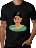 Elegant Woman Graphic Tee - Classic Style