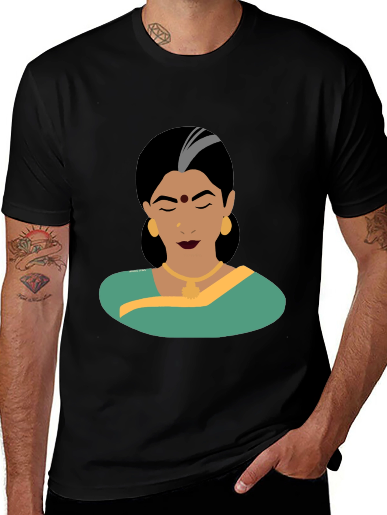 Elegant Woman Graphic Tee - Classic Style
