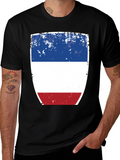Distressed French Flag T-Shirt