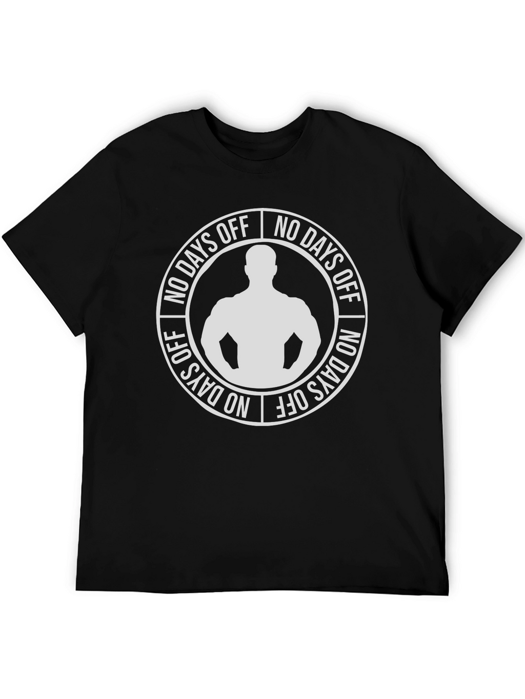 No Days Off Graphic T-Shirt - Black