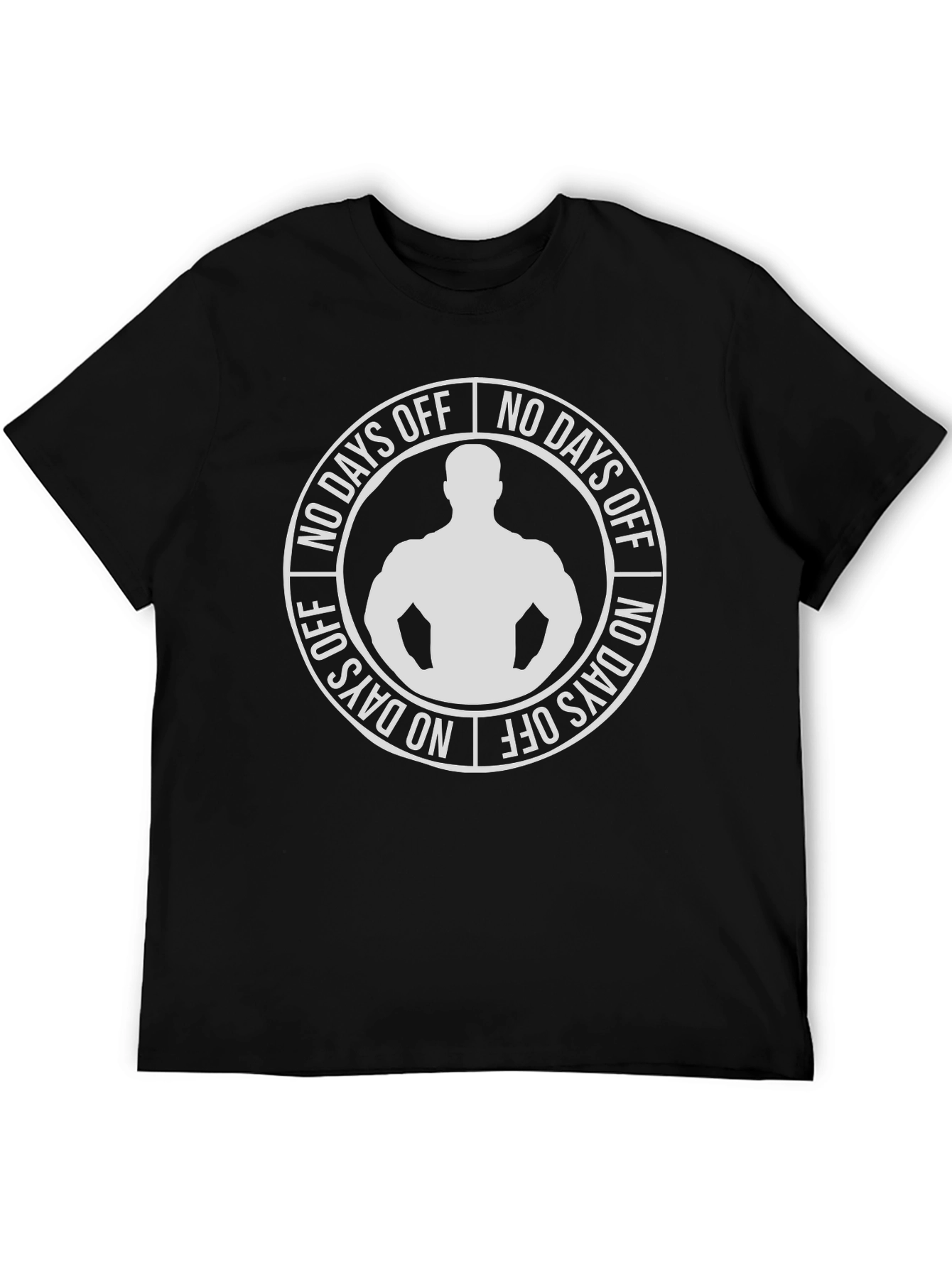 No Days Off Graphic T-Shirt - Black