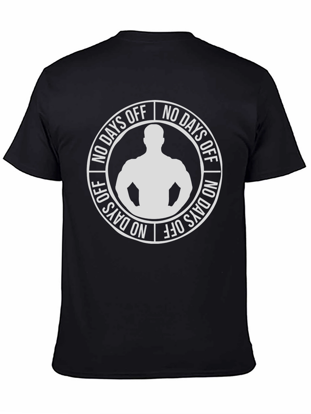 No Days Off Graphic T-Shirt - Black