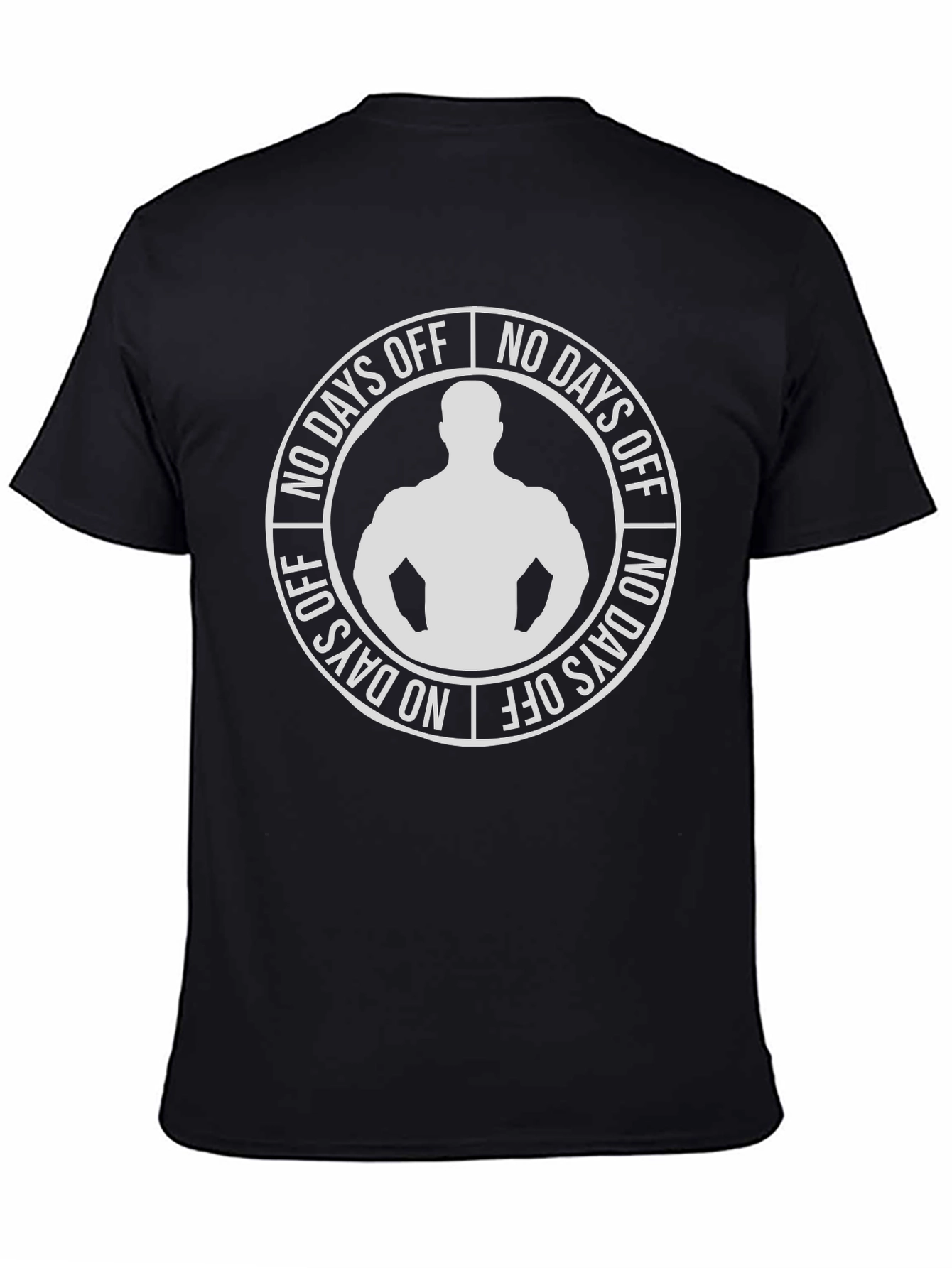 No Days Off Graphic T-Shirt - Black