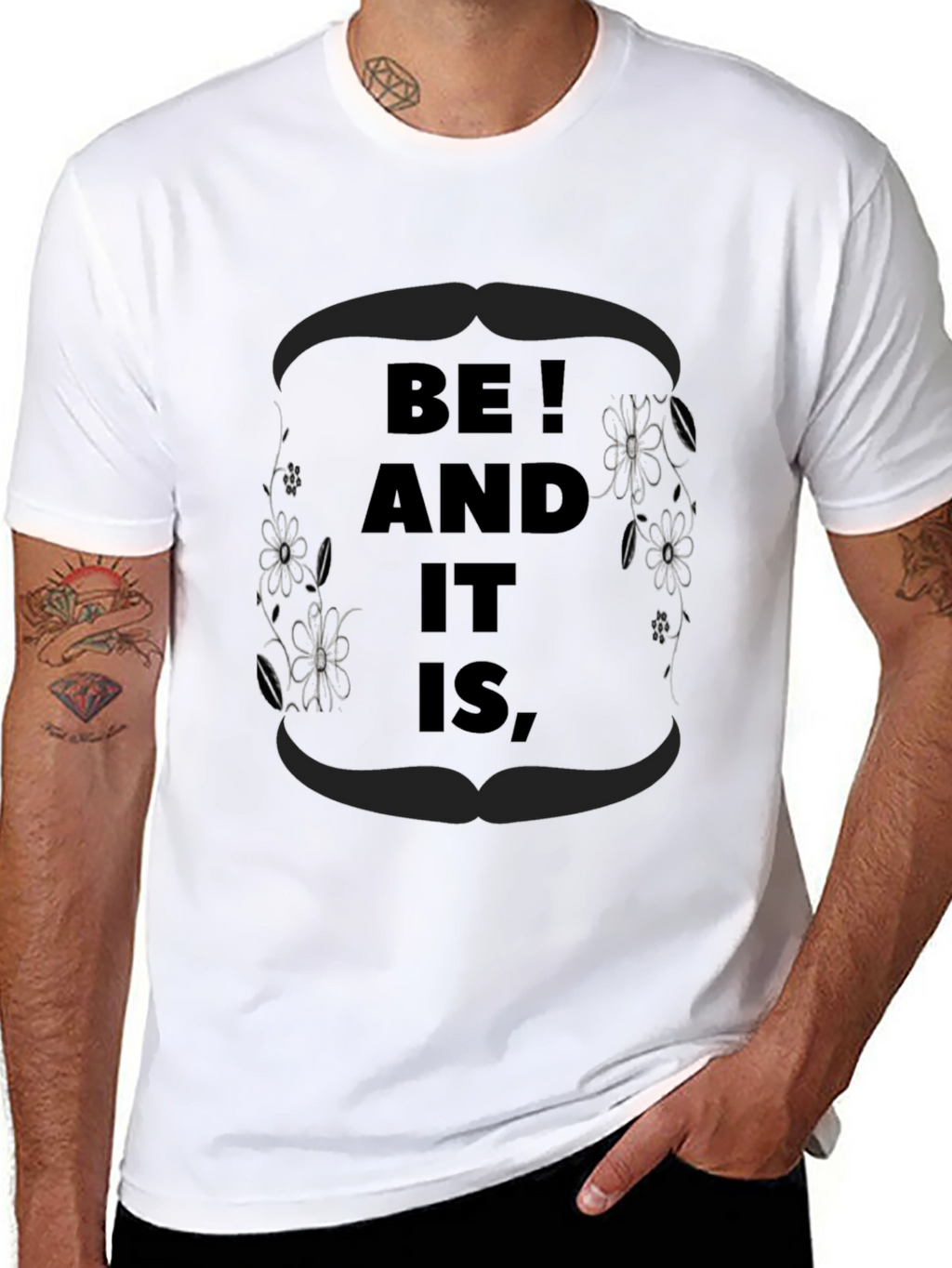 Be! And It Is Black Graphic Tee