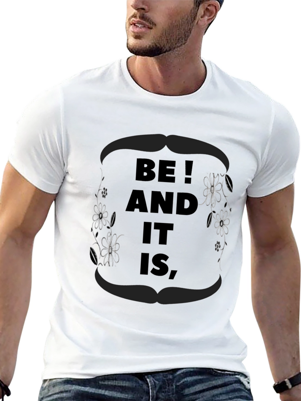 Be! And It Is Black Graphic Tee